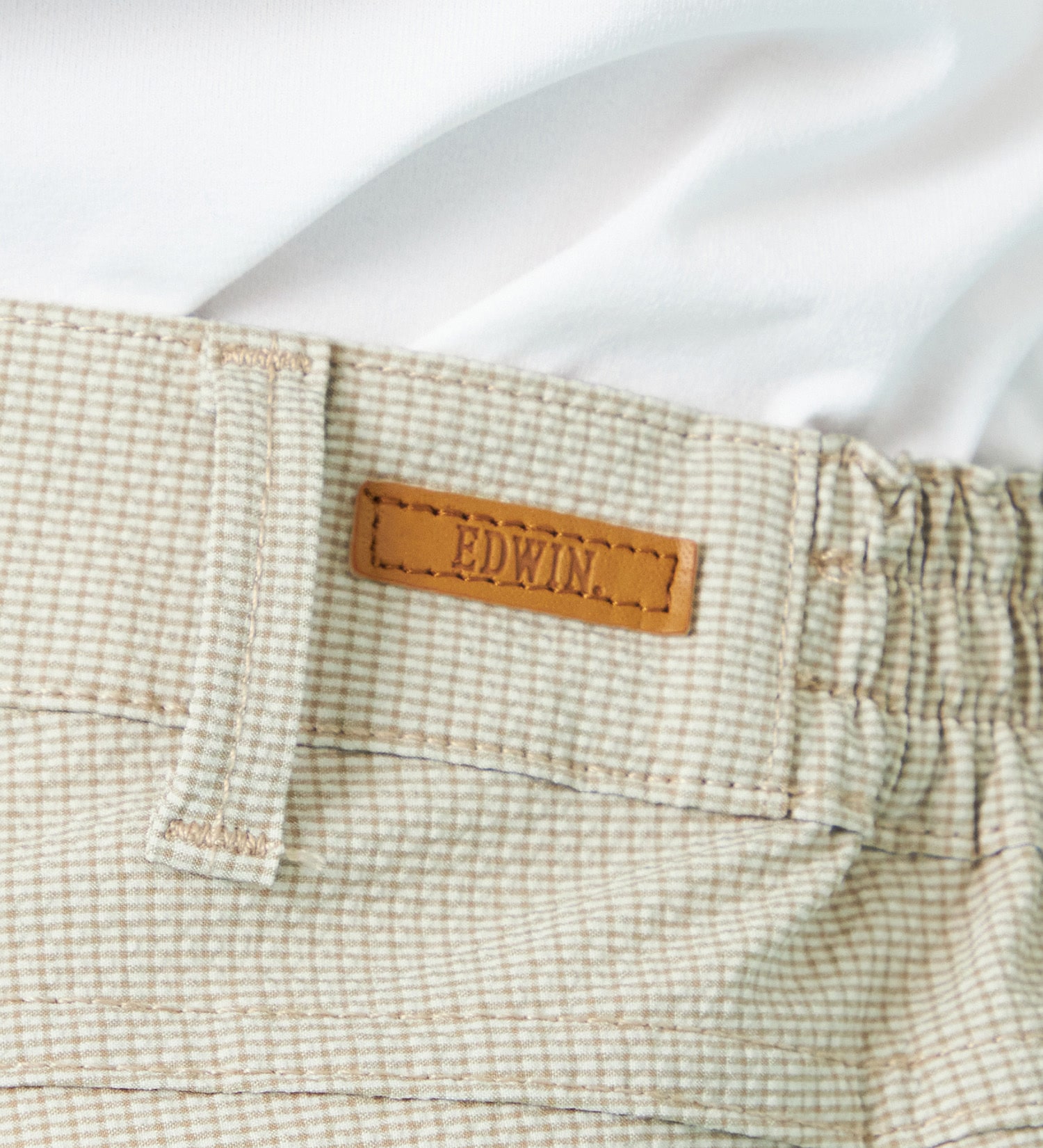 EDWIN(エドウイン)の【試着対象】【夏用】デニスラ AIR スリムテーパード スラックス ストレッチ 涼しい|パンツ/スラックス/メンズ|ベージュ