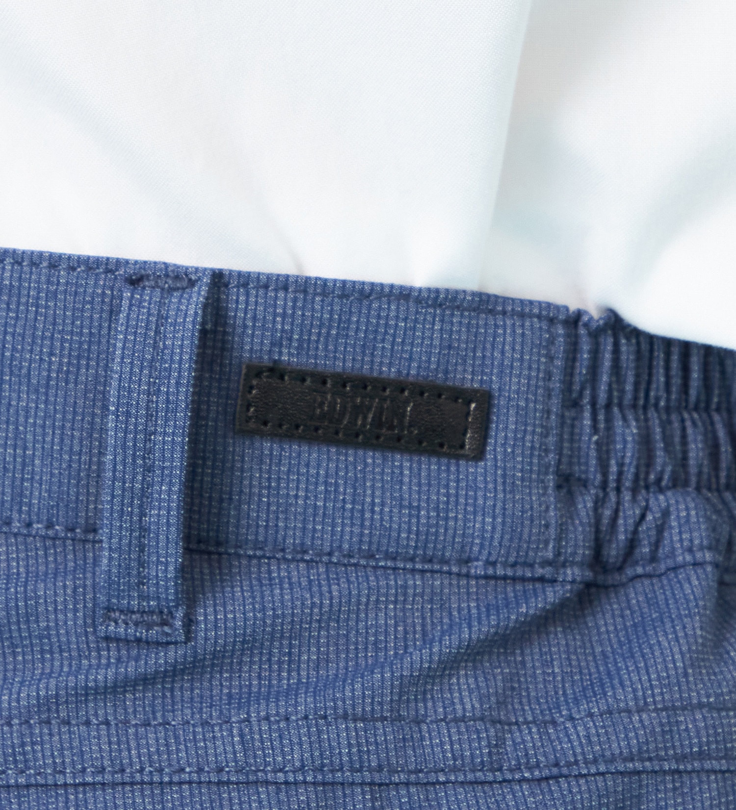 EDWIN(エドウイン)の【試着対象】【夏用】デニスラ AIR スリムテーパード スラックス ストレッチ 涼しい|パンツ/スラックス/メンズ|ネイビー