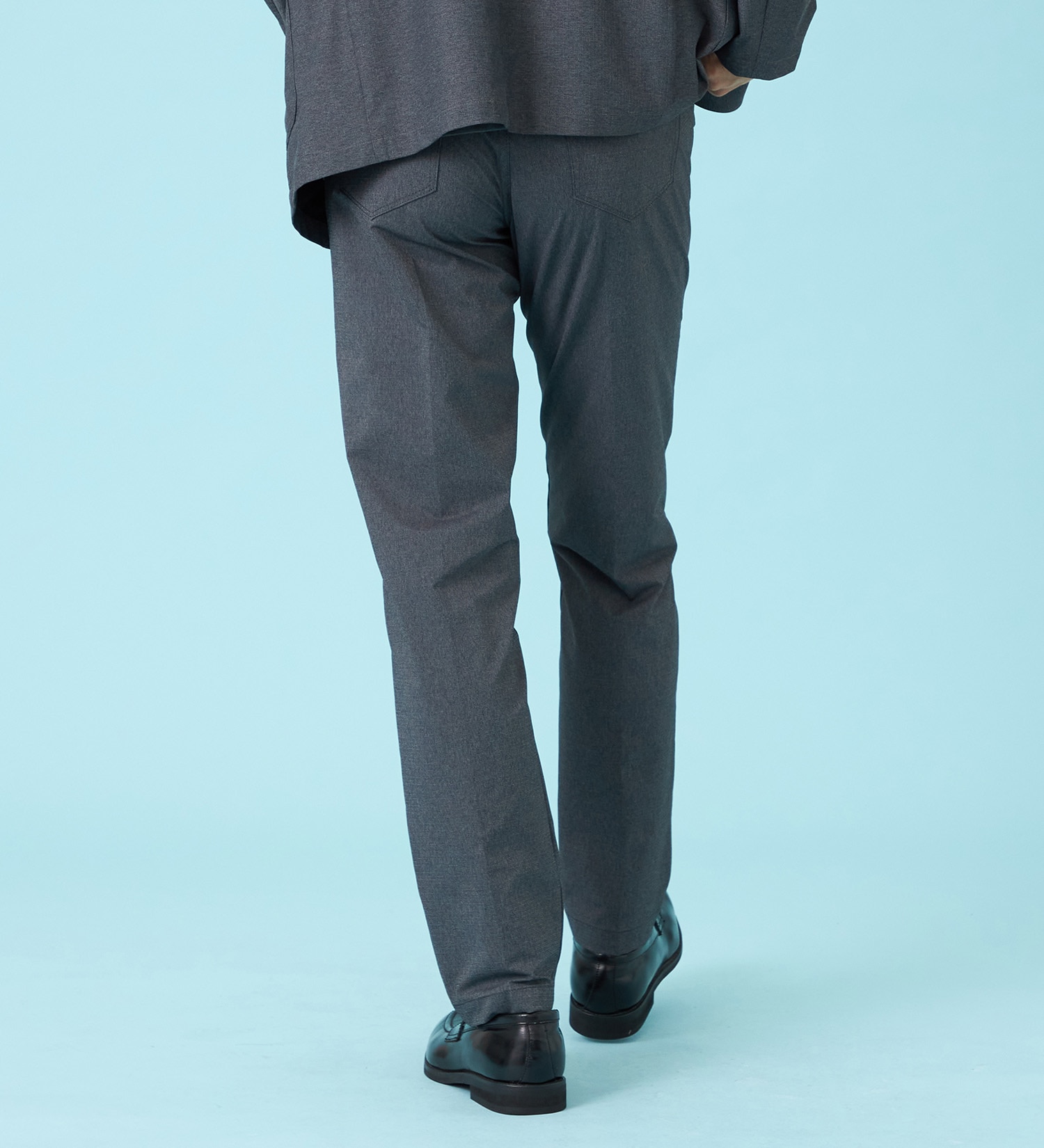 EDWIN(エドウイン)の【試着対象】【夏用】デニスラ AIR スリムテーパード スラックス ストレッチ 涼しい|パンツ/スラックス/メンズ|グレー