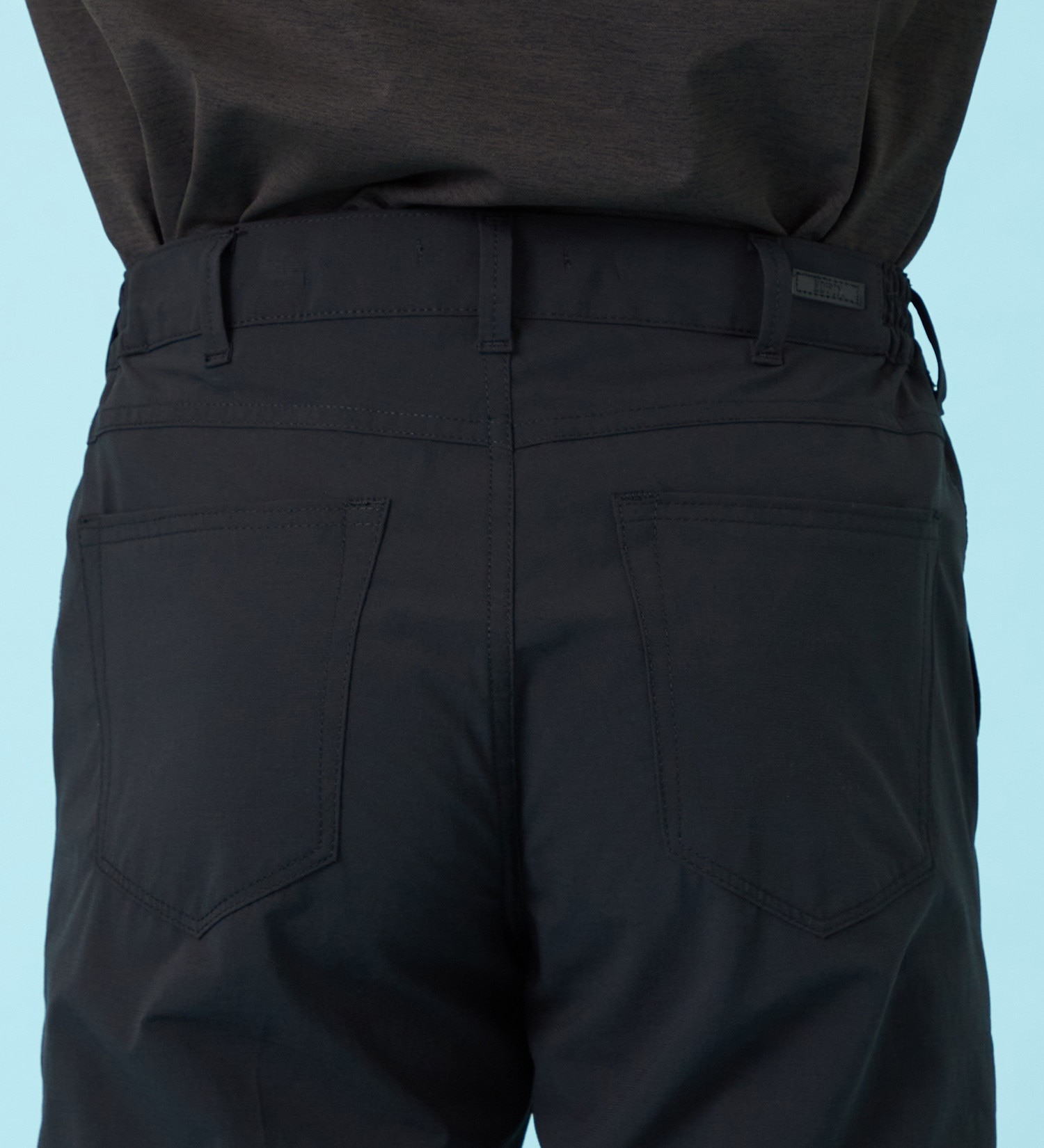 EDWIN(エドウイン)の【試着対象】【夏用】デニスラ AIR スリムテーパード スラックス ストレッチ 涼しい|パンツ/スラックス/メンズ|ブラック