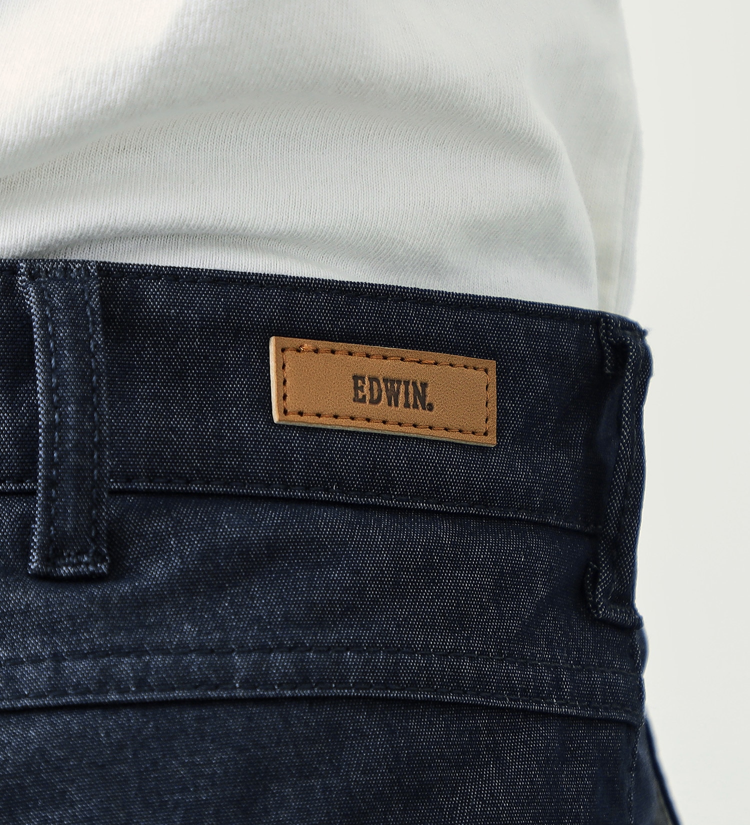 EDWIN(エドウイン)の【試着対象】【大きいサイズ】デニスラ スリムテーパード スラックス ビジネス ストレッチ|パンツ/スラックス/メンズ|ネイビー