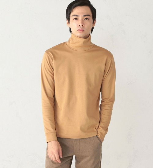 EDWIN(エドウイン)の【決算SALE】デニスラ タートルネック ロングスリーブTシャツ|トップス/Tシャツ/カットソー/メンズ|モカ