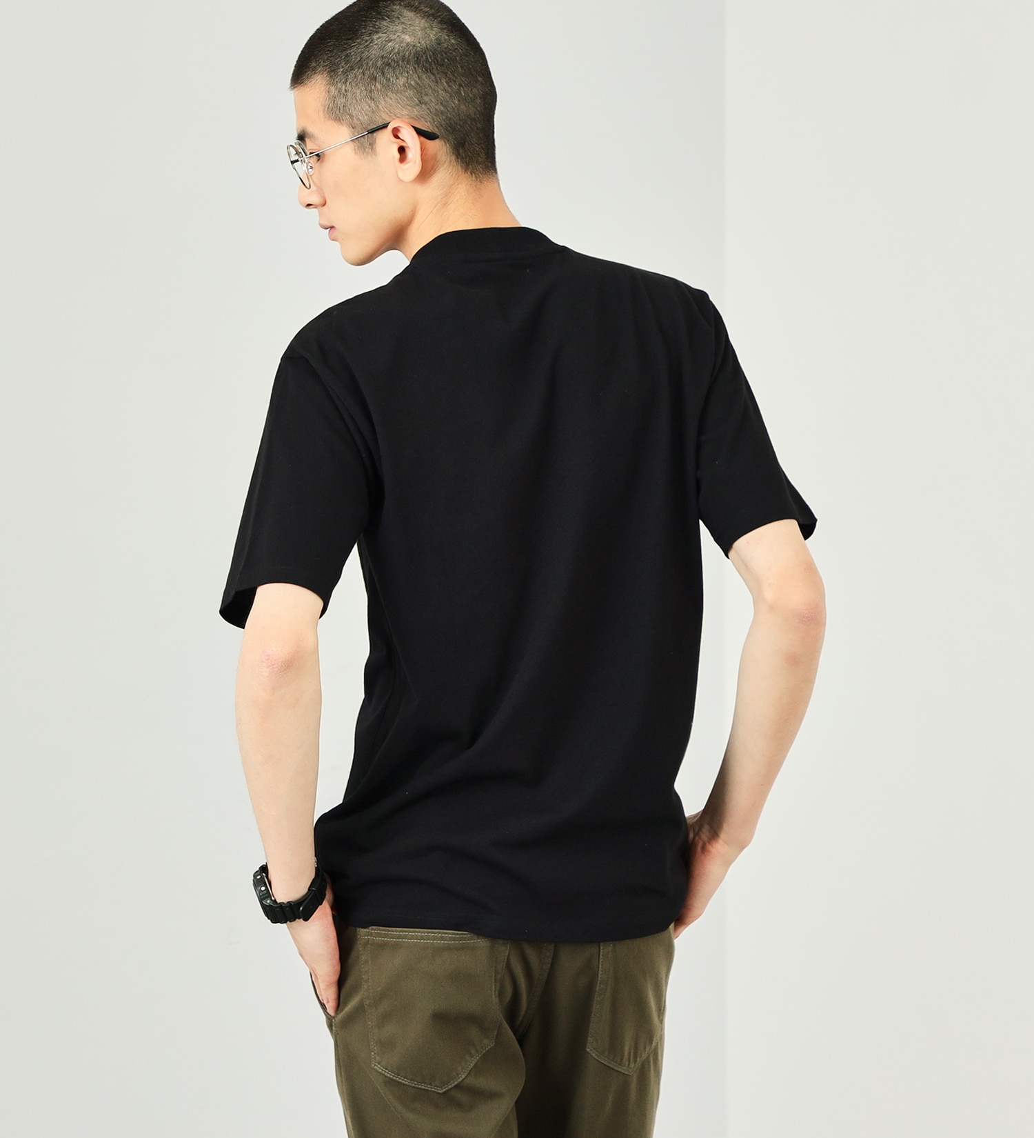 EDWIN(エドウイン)の【おまとめ割対象】デニスラAIR クルーネックポケットTシャツ 半袖|トップス/Tシャツ/カットソー/メンズ|ブラック