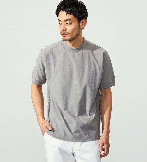 デニスラ モックネック Tシャツ 半袖 速乾