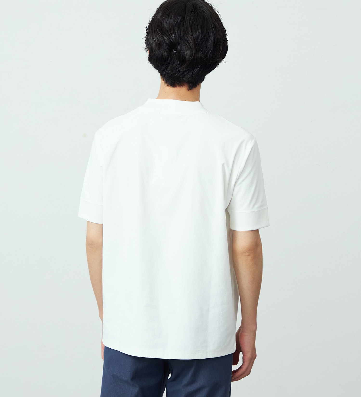 EDWIN(エドウイン)のデニスラ モックネックTシャツ 半袖|トップス/Tシャツ/カットソー/メンズ|ホワイト