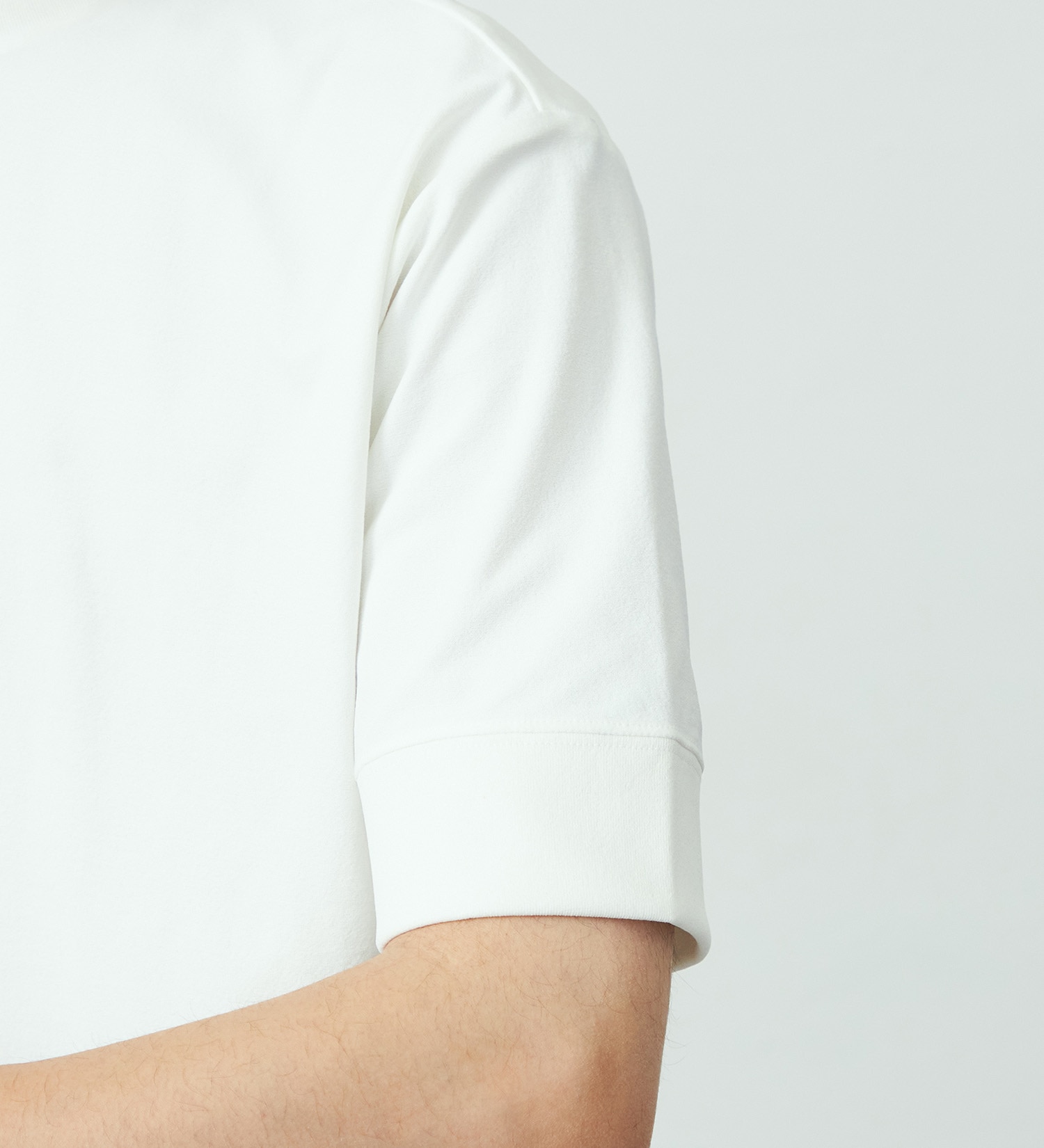 EDWIN(エドウイン)のデニスラ モックネックTシャツ 半袖|トップス/Tシャツ/カットソー/メンズ|ホワイト