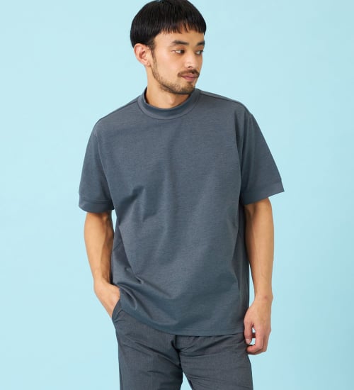 デニスラ モックネックTシャツ 半袖