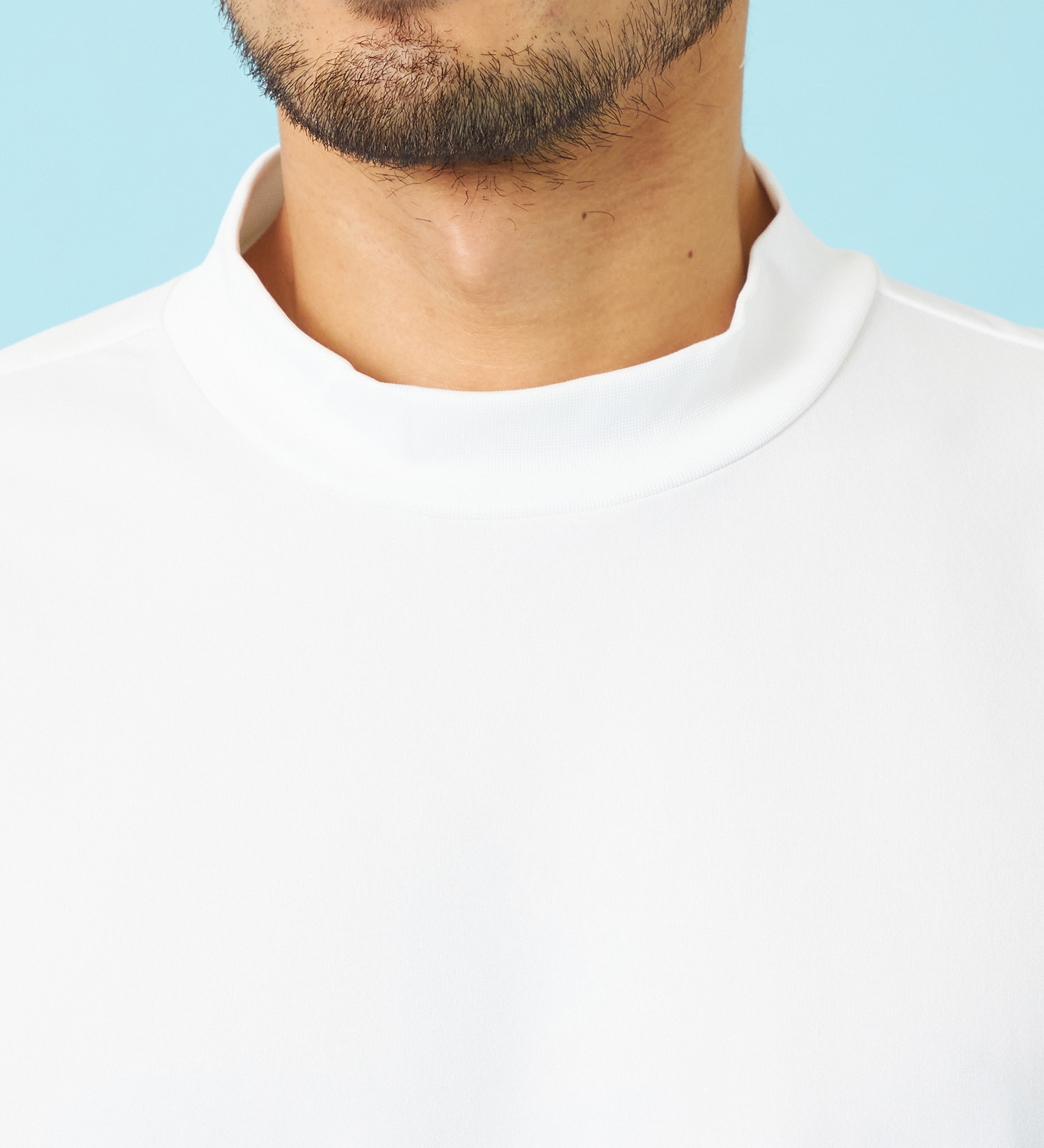 EDWIN(エドウイン)のデニスラ モックネックTシャツ 半袖|トップス/Tシャツ/カットソー/メンズ|ホワイト