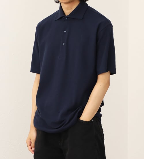 EDWIN(エドウイン)のデニスラ ポロシャツ ビジネス 半袖|トップス/ポロシャツ/メンズ|ネイビー