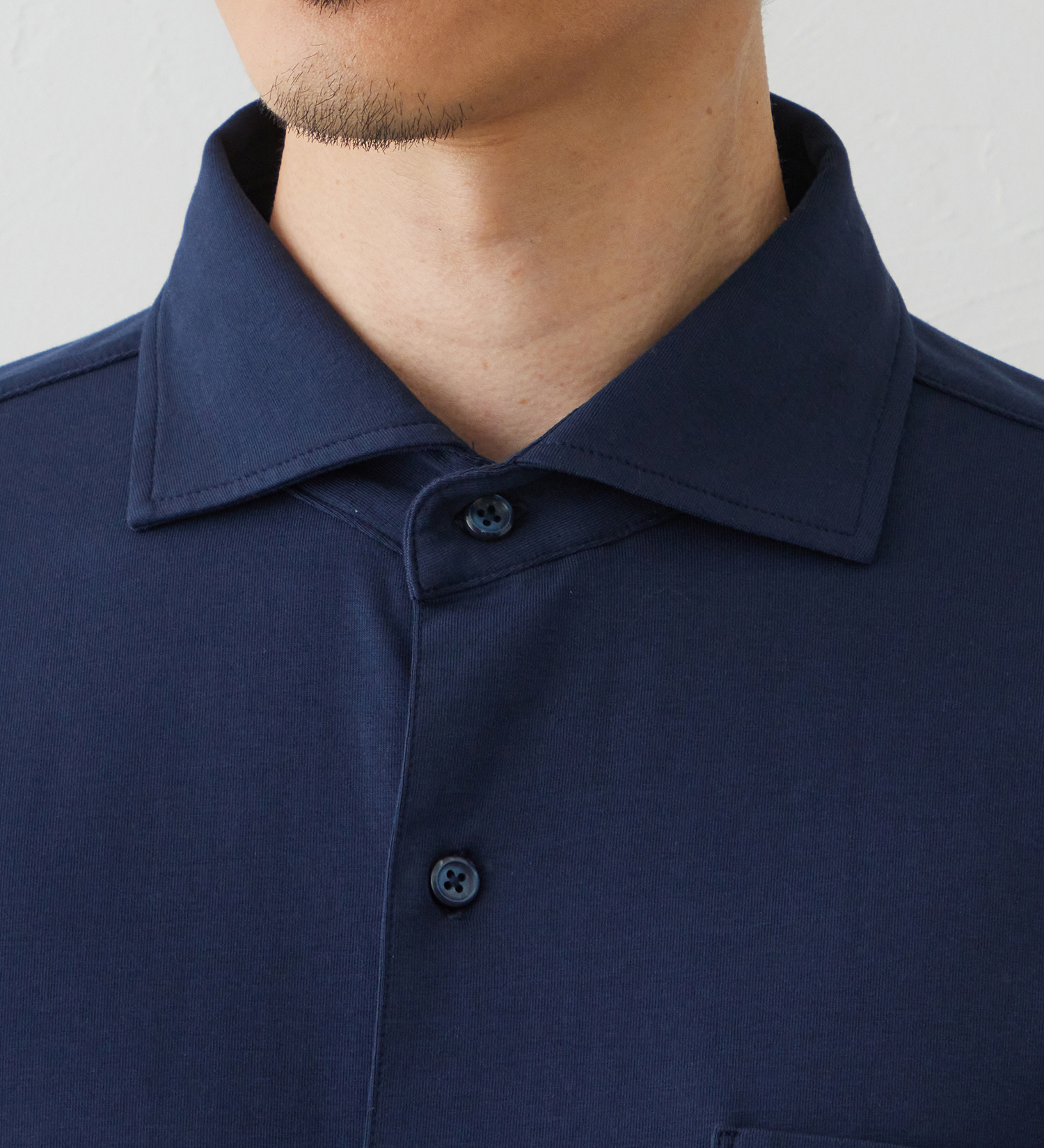 EDWIN(エドウイン)のデニスラ 長袖シャツ【抗菌防臭/UVカット/ストレッチ/ビジネス】|トップス/シャツ/ブラウス/メンズ|ネイビー