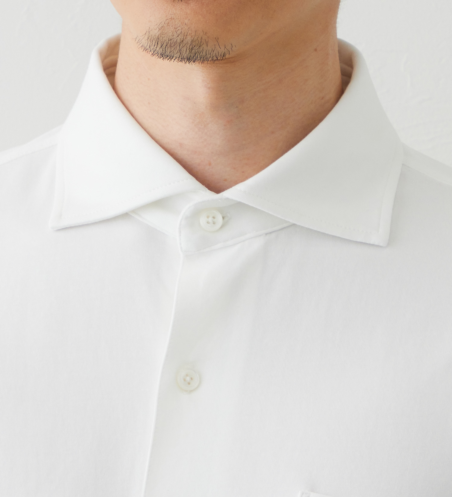 EDWIN(エドウイン)のデニスラ 長袖シャツ【抗菌防臭/UVカット/ストレッチ/ビジネス】|トップス/シャツ/ブラウス/メンズ|ホワイト
