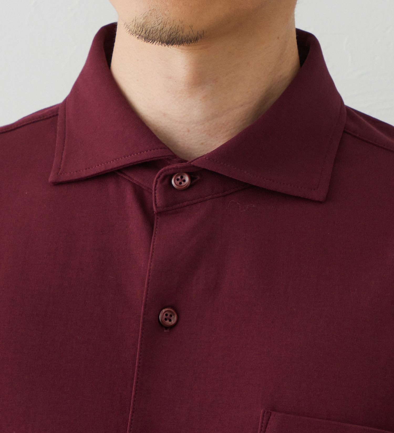 EDWIN(エドウイン)のデニスラ 長袖シャツ【抗菌防臭/UVカット/ストレッチ/ビジネス】|トップス/シャツ/ブラウス/メンズ|ワイン