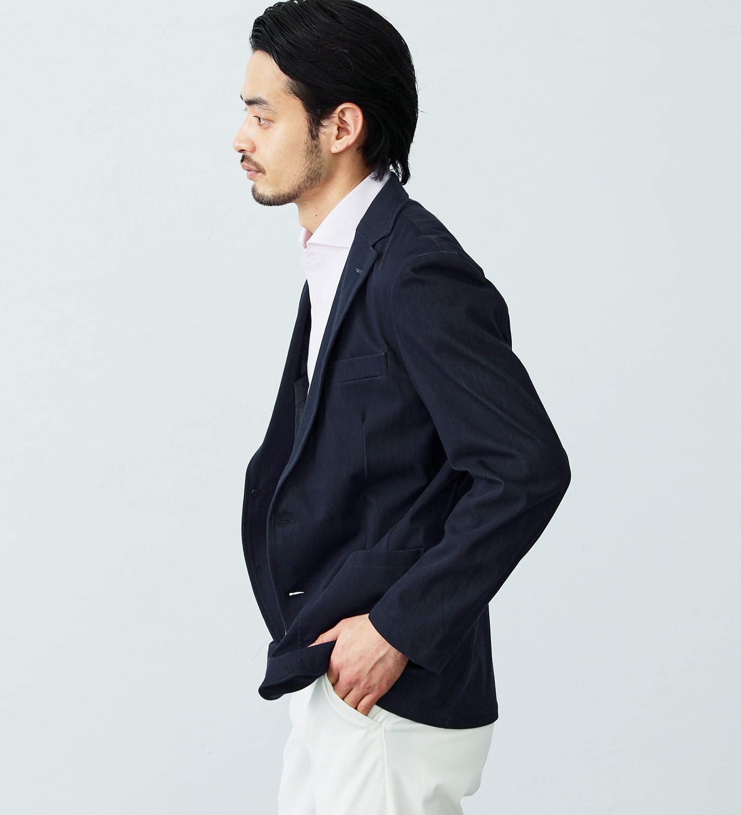EDWIN(エドウイン)の【試着対象】デニスラ エアー テーラードジャケット|ジャケット/アウター/テーラードジャケット/メンズ|インディゴブルー