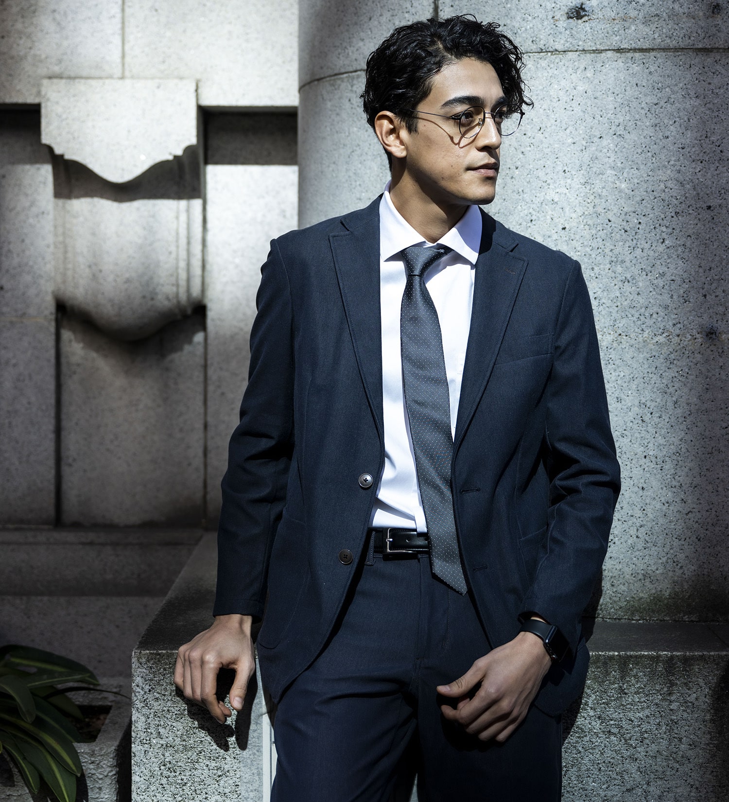 EDWIN(エドウイン)の【試着対象】デニスラ テーラードジャケット ストレッチ ビジネス【ヴィンテージテイスト】|ジャケット/アウター/テーラードジャケット/メンズ|インディゴブルー
