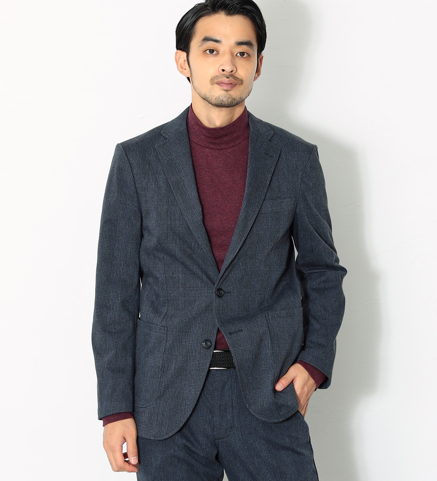 EDWIN(エドウイン)の【先行SALE】デニスラ テーラードジャケット|ジャケット/アウター/テーラードジャケット/メンズ|グレンチェック