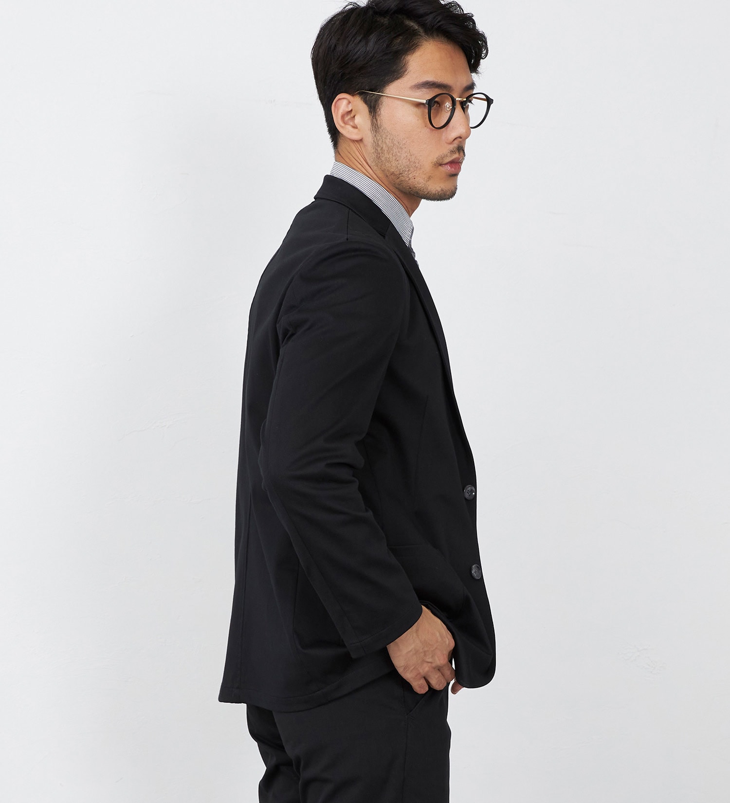 EDWIN(エドウイン)の【父の日割対象】デニスラ テーラードジャケット|ジャケット/アウター/テーラードジャケット/メンズ|ブラック