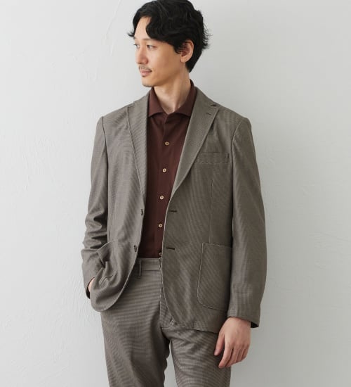 EDWIN(エドウイン)のデニスラ デーラードジャケット【ウールライク/ストレッチ/ビジネス】|ジャケット/アウター/テーラードジャケット/メンズ|ベージュ系その他