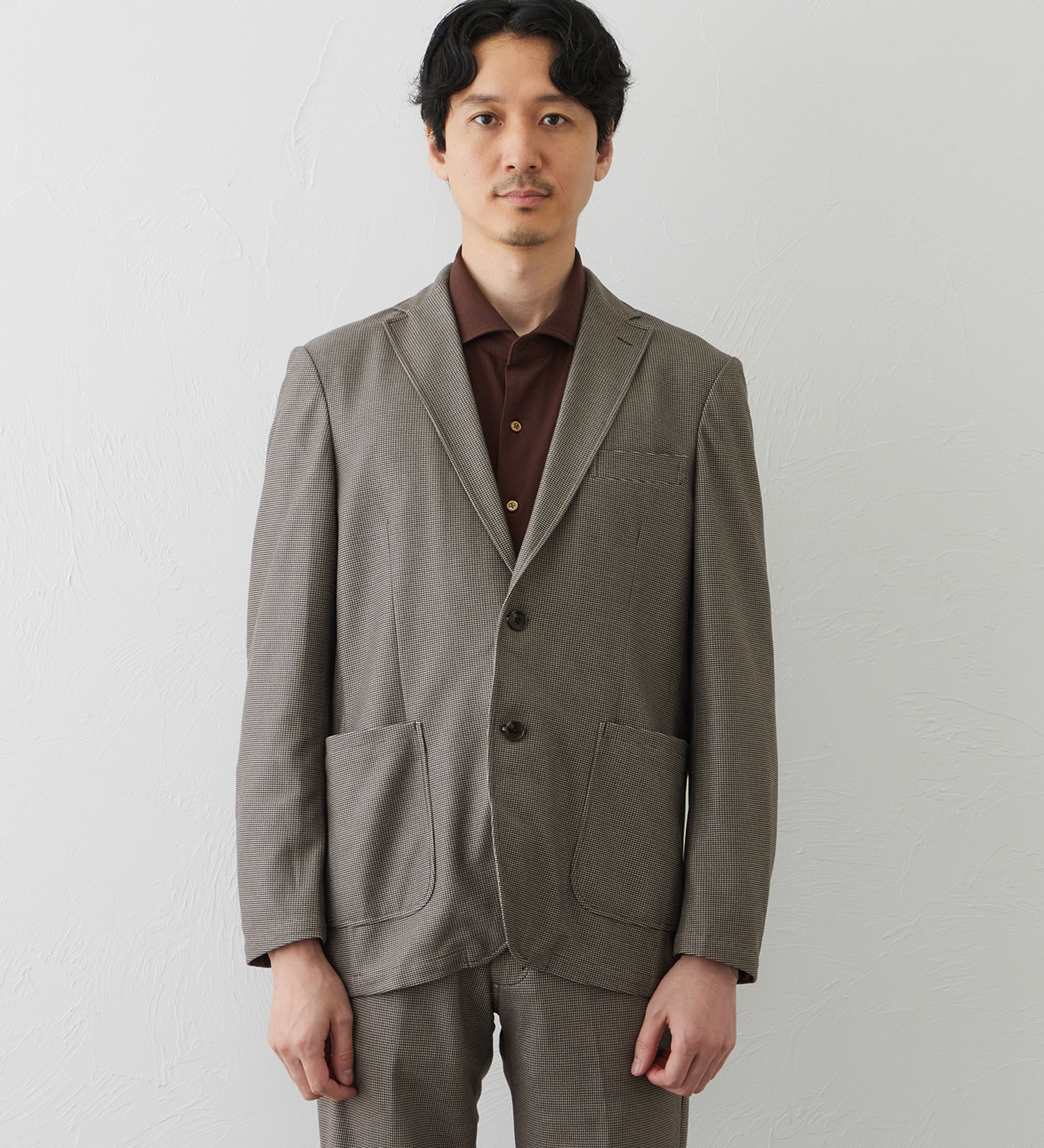 EDWIN(エドウイン)のデニスラ デーラードジャケット【ウールライク/ストレッチ/ビジネス】|ジャケット/アウター/テーラードジャケット/メンズ|ベージュ系その他