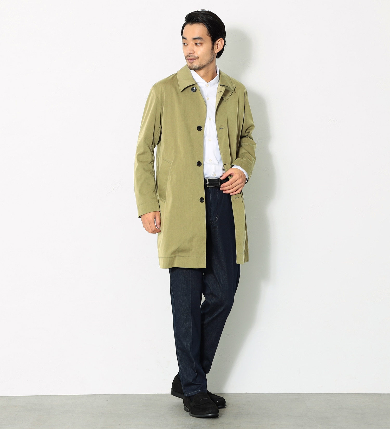 EDWIN(エドウイン)の【先行SALE】デニスラ ステンカラーコート|ジャケット/アウター/コート/メンズ|ベージュ