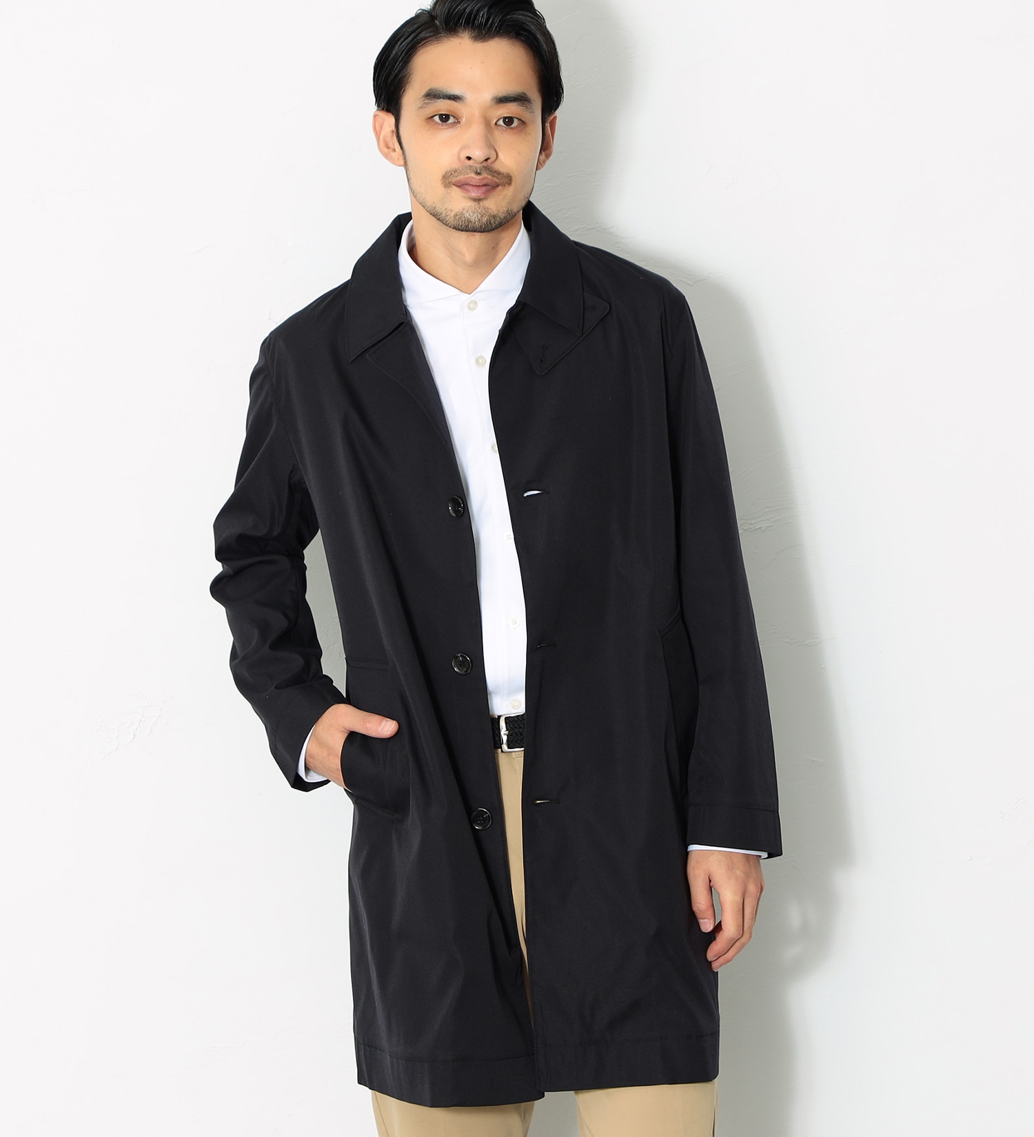 EDWIN(エドウイン)の【BLACKFRIDAY】デニスラ ステンカラーコート|ジャケット/アウター/コート/メンズ|ブラック