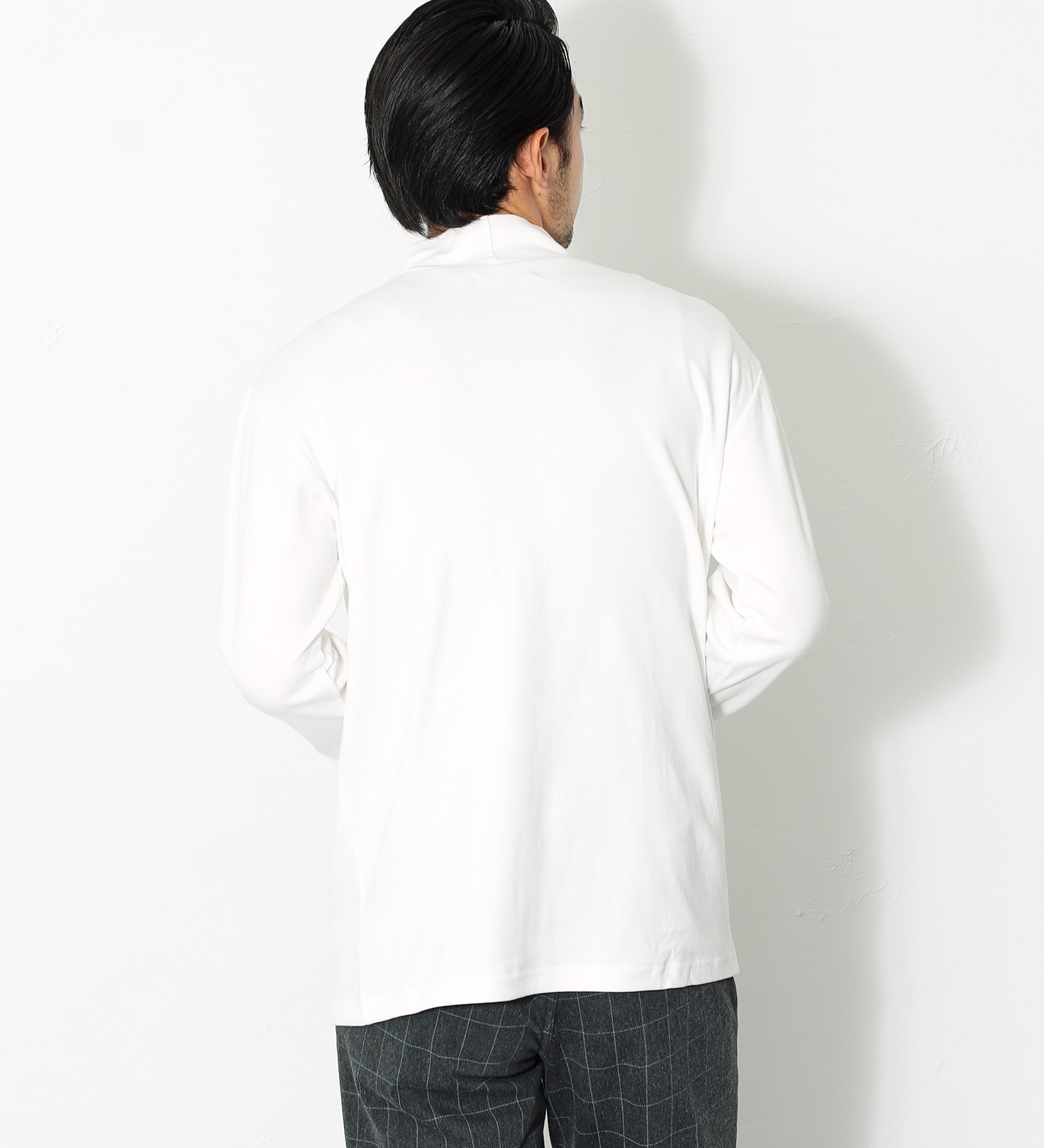 EDWIN(エドウイン)の【先行SALE】デニスラ モックネック Tシャツ 長袖|トップス/Tシャツ/カットソー/メンズ|ホワイト