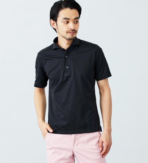 EDWIN(エドウイン)のデニスラ ビジネス ポロシャツ|トップス/ポロシャツ/メンズ|ブラック