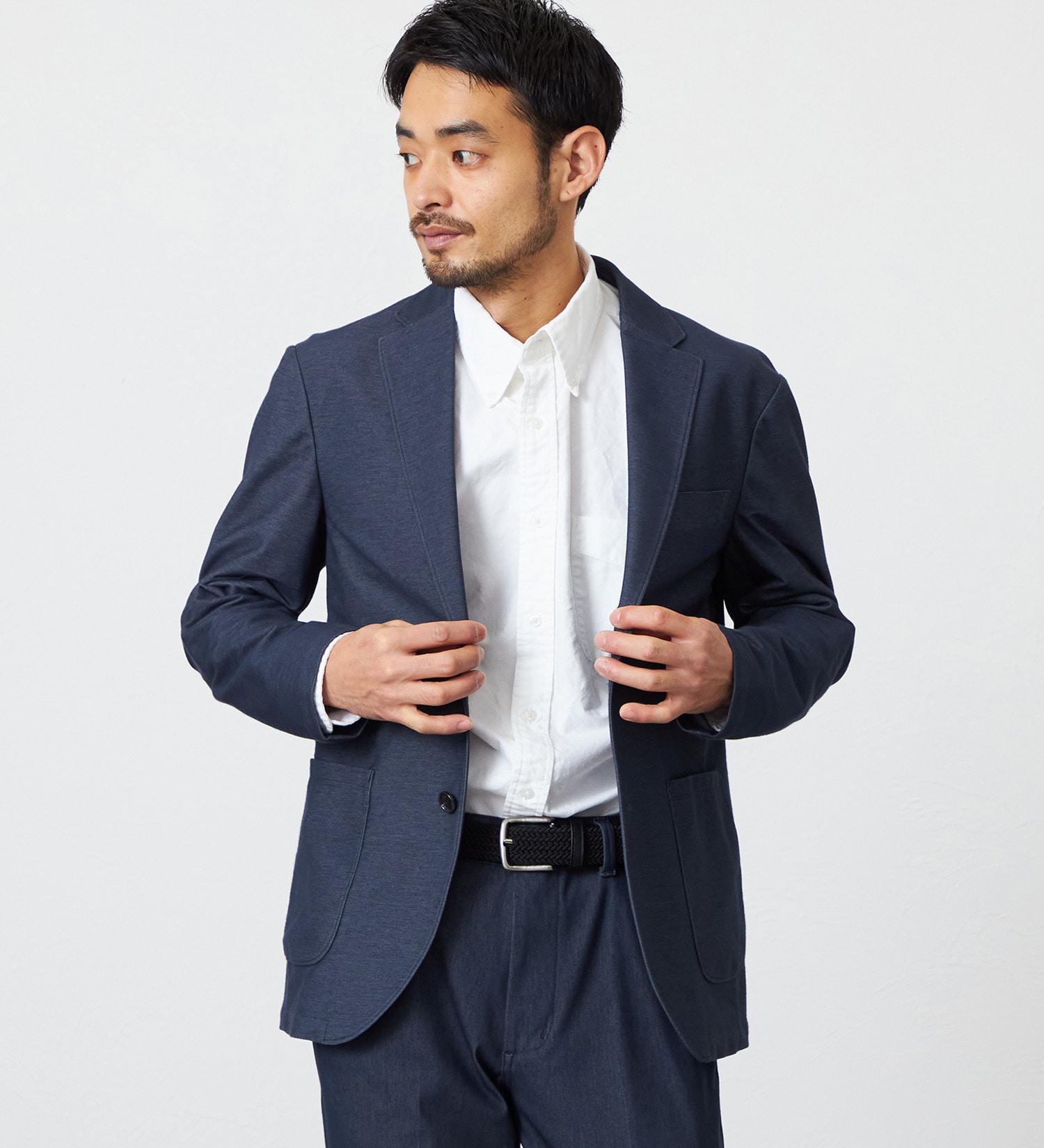 EDWIN(エドウイン)の【予約】【大きいサイズ】デニスラ AIR テーラードジャケット ストレッチ ビジネス|ジャケット/アウター/テーラードジャケット/メンズ|インディゴブルー
