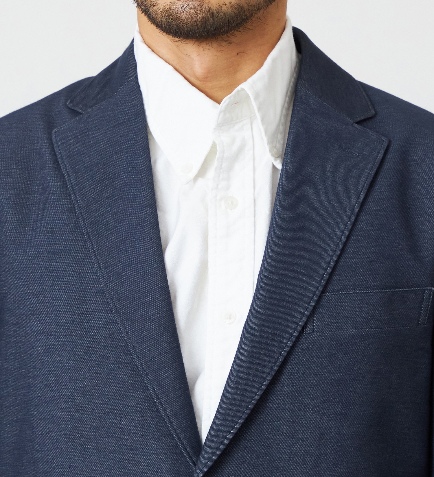 EDWIN(エドウイン)の【予約】【大きいサイズ】デニスラ AIR テーラードジャケット ストレッチ ビジネス|ジャケット/アウター/テーラードジャケット/メンズ|インディゴブルー