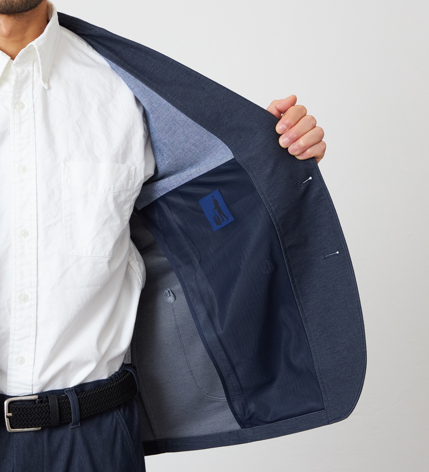 EDWIN(エドウイン)の【予約】【大きいサイズ】デニスラ AIR テーラードジャケット ストレッチ ビジネス|ジャケット/アウター/テーラードジャケット/メンズ|インディゴブルー