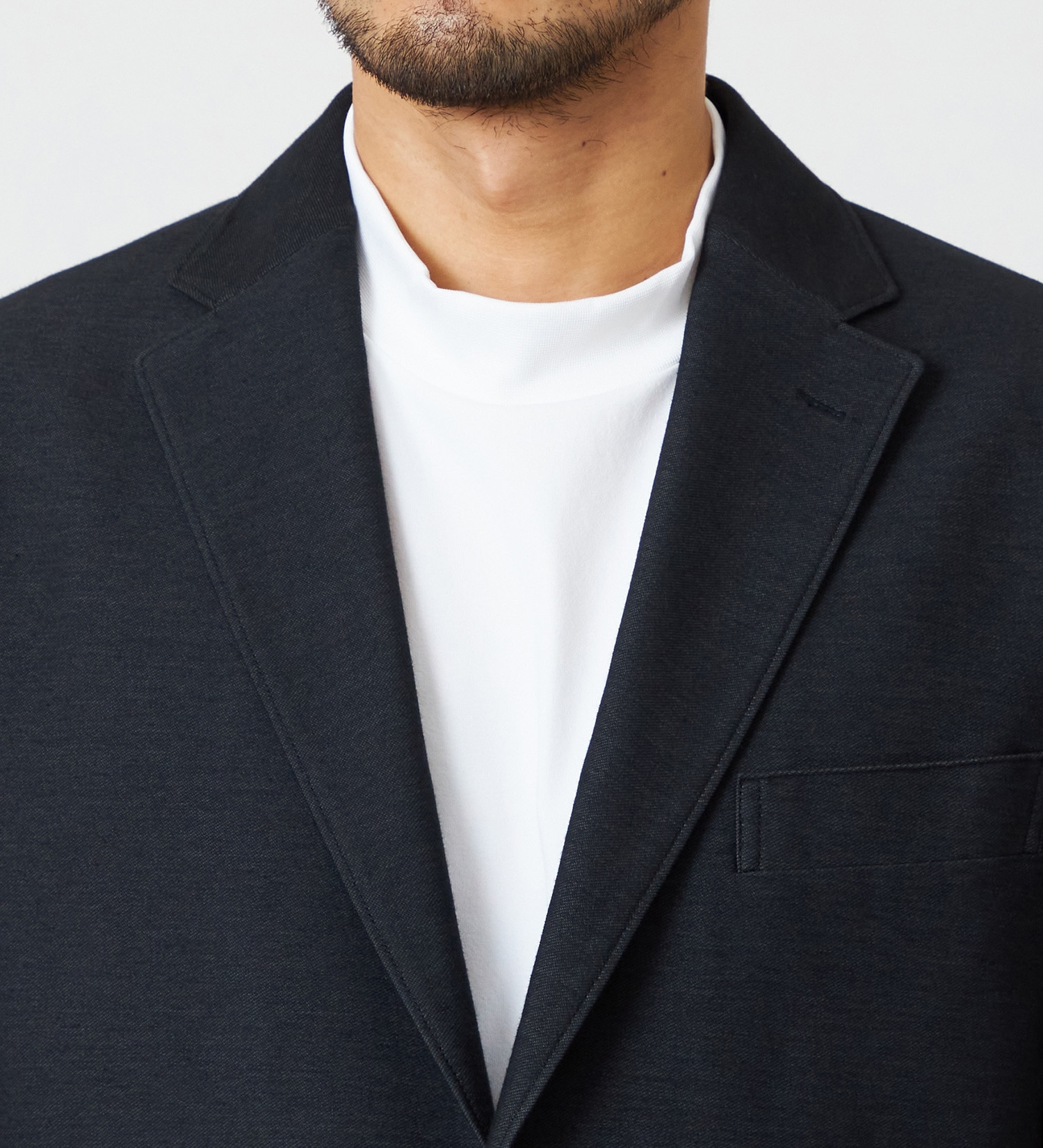 EDWIN(エドウイン)の【予約】【大きいサイズ】デニスラ AIR テーラードジャケット ストレッチ ビジネス|ジャケット/アウター/テーラードジャケット/メンズ|ブラック