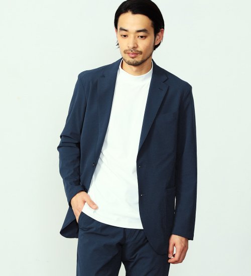 EDWIN(エドウイン)の【ポイントアップ対象】デニスラ ルーミー テーラードジャケット ストレッチ ビジネス|ジャケット/アウター/テーラードジャケット/メンズ|ネイビー