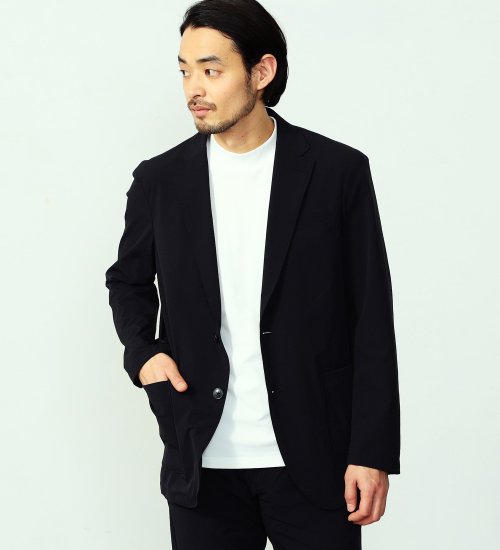 EDWIN(エドウイン)の【ポイントアップ対象】デニスラ ルーミー テーラードジャケット ストレッチ ビジネス|ジャケット/アウター/テーラードジャケット/メンズ|ブラック