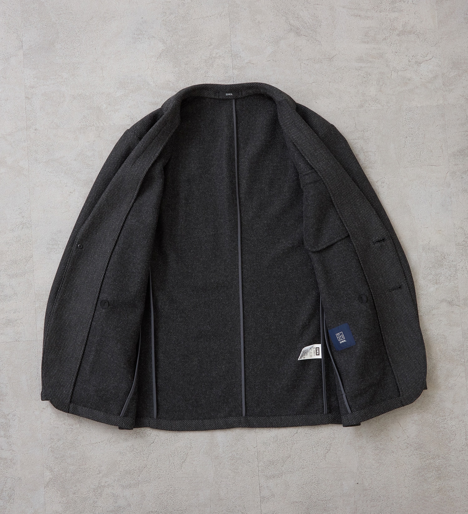 EDWIN(エドウイン)の【Pre SALE】デニスラ ルーミー テーラードジャケット ツイード ビジネス|ジャケット/アウター/テーラードジャケット/メンズ|チャコールグレー