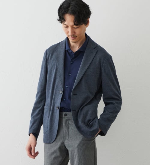 EDWIN(エドウイン)のデニスラ デーラードジャケット【ウールデニムライク/ストレッチ/ビジネス】|ジャケット/アウター/テーラードジャケット/メンズ|ネイビー2