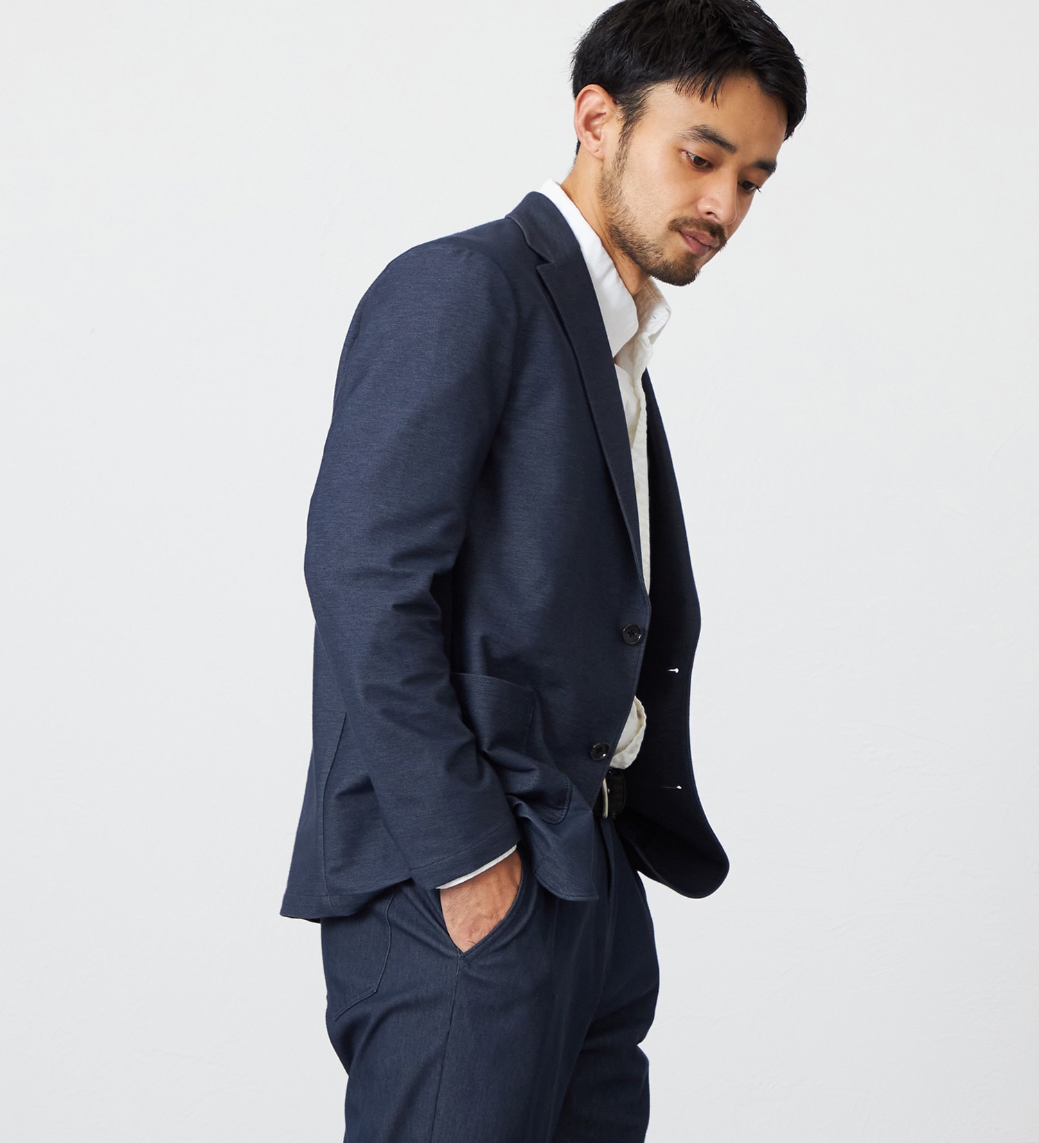 EDWIN(エドウイン)の【予約】デニスラ AIR テーラードジャケット ストレッチ ビジネス|ジャケット/アウター/テーラードジャケット/メンズ|インディゴブルー