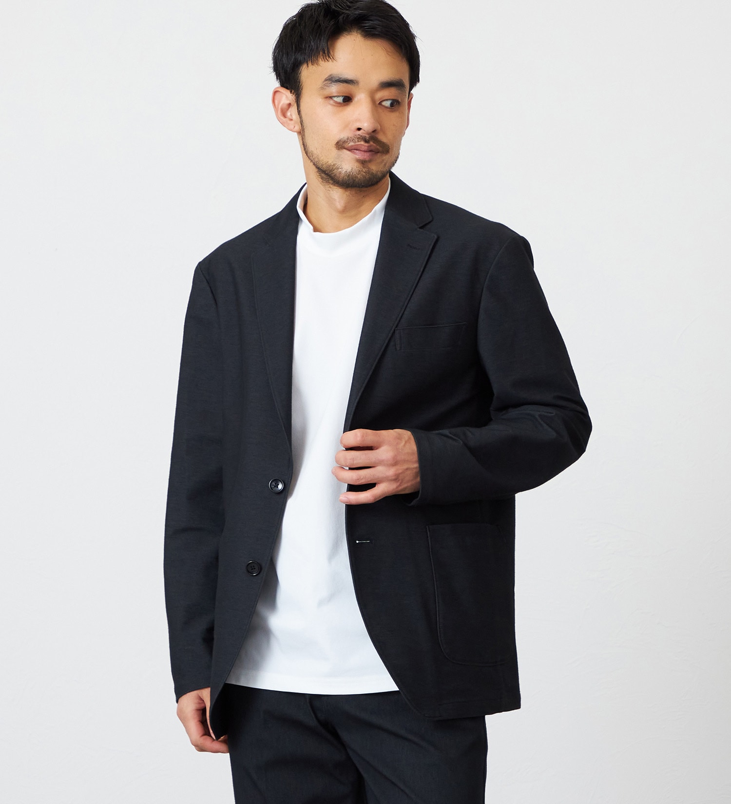 EDWIN(エドウイン)の【予約】デニスラ AIR テーラードジャケット ストレッチ ビジネス|ジャケット/アウター/テーラードジャケット/メンズ|ブラック