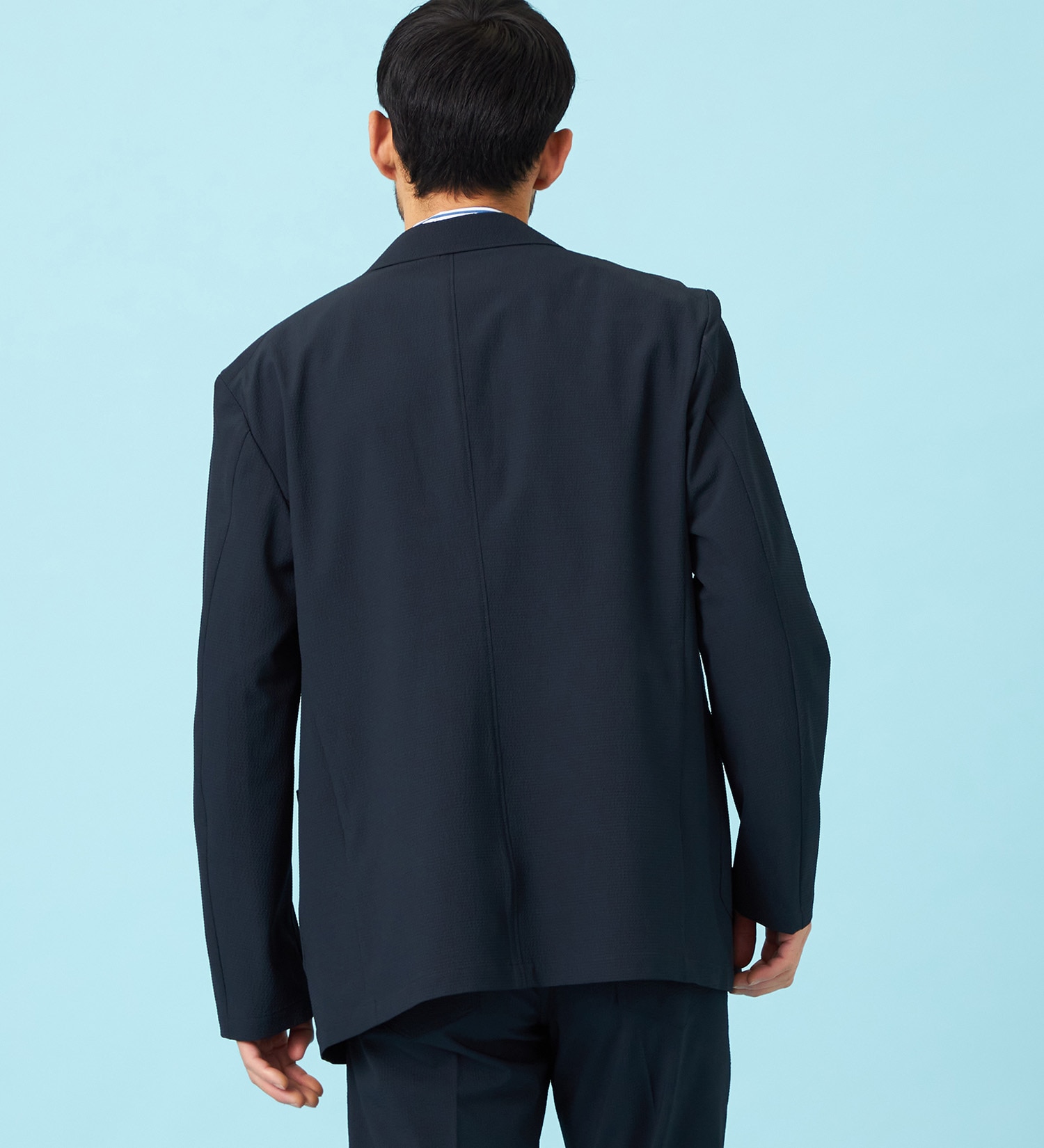 EDWIN(エドウイン)の【予約】デニスラ AIR テーラードジャケット ストレッチ ビジネス 涼しい|ジャケット/アウター/テーラードジャケット/メンズ|ネイビー