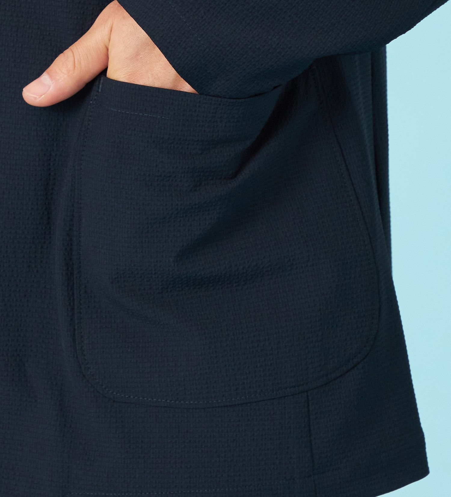 EDWIN(エドウイン)の【予約】デニスラ AIR テーラードジャケット ストレッチ ビジネス 涼しい|ジャケット/アウター/テーラードジャケット/メンズ|ネイビー