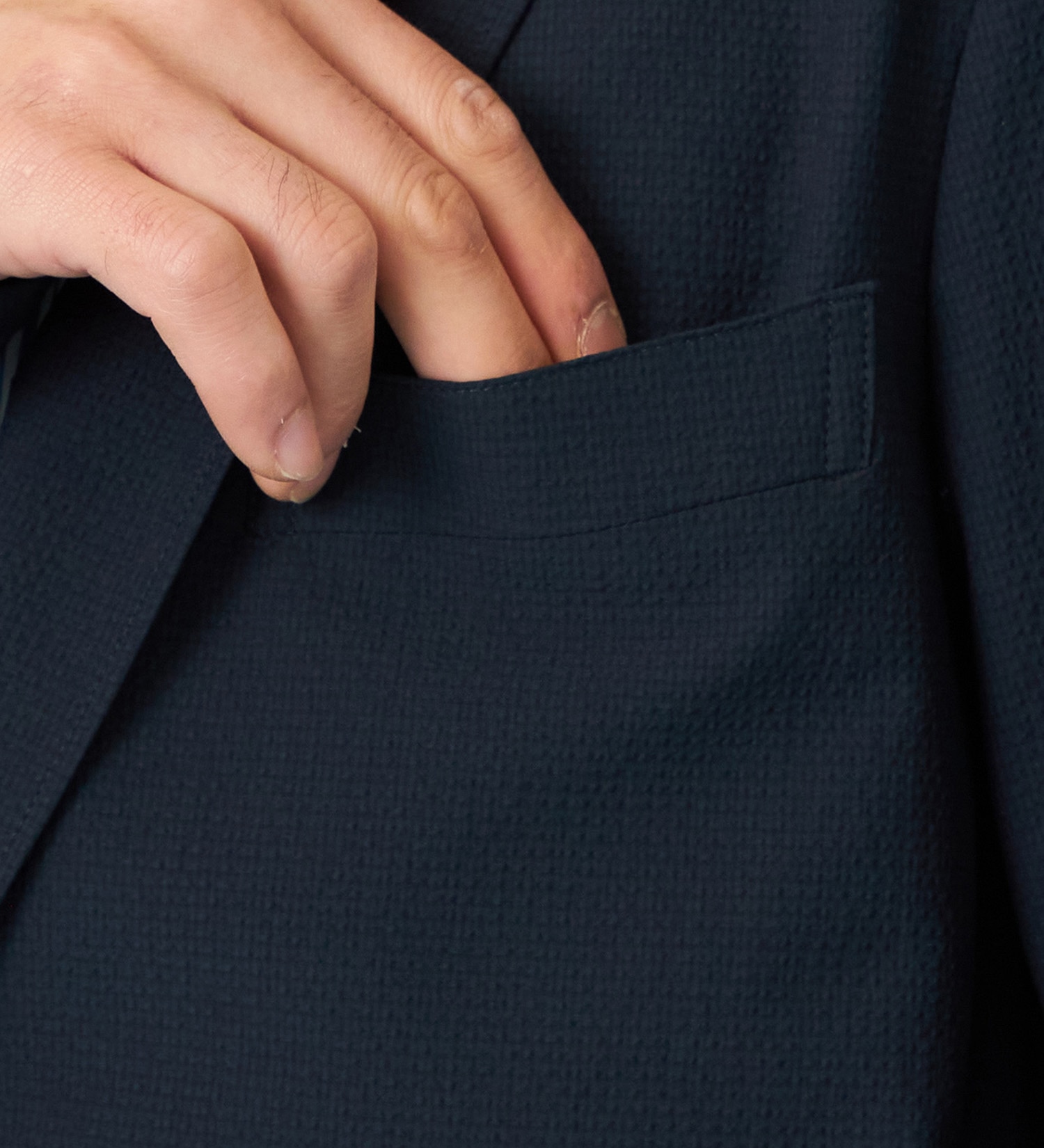 EDWIN(エドウイン)の【予約】デニスラ AIR テーラードジャケット ストレッチ ビジネス 涼しい|ジャケット/アウター/テーラードジャケット/メンズ|ネイビー