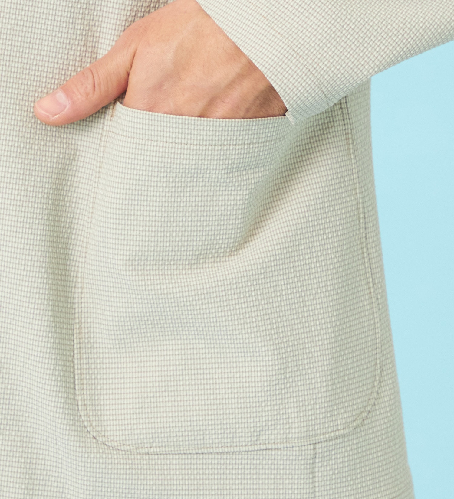 EDWIN(エドウイン)の【予約】デニスラ AIR テーラードジャケット ストレッチ ビジネス 涼しい|ジャケット/アウター/テーラードジャケット/メンズ|ベージュ