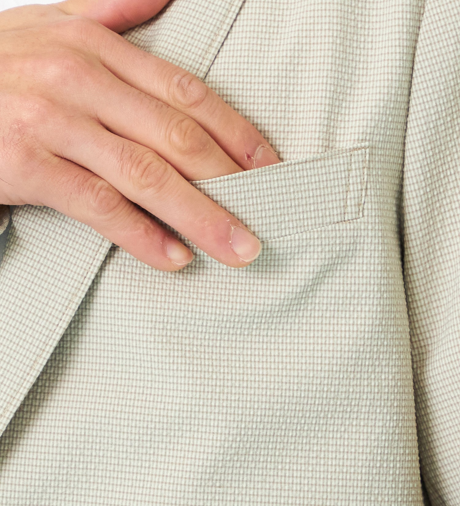 EDWIN(エドウイン)の【予約】デニスラ AIR テーラードジャケット ストレッチ ビジネス 涼しい|ジャケット/アウター/テーラードジャケット/メンズ|ベージュ