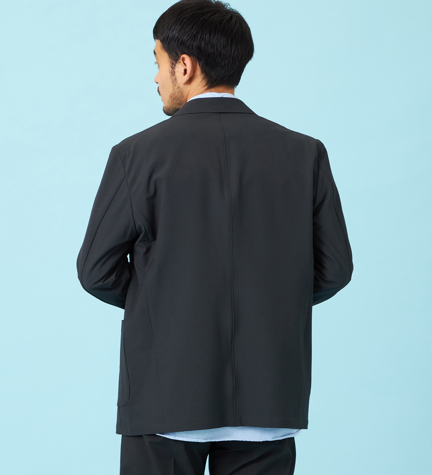 EDWIN(エドウイン)の【予約】デニスラ AIR テーラードジャケット ストレッチ ビジネス 涼しい|ジャケット/アウター/テーラードジャケット/メンズ|チャコールグレー