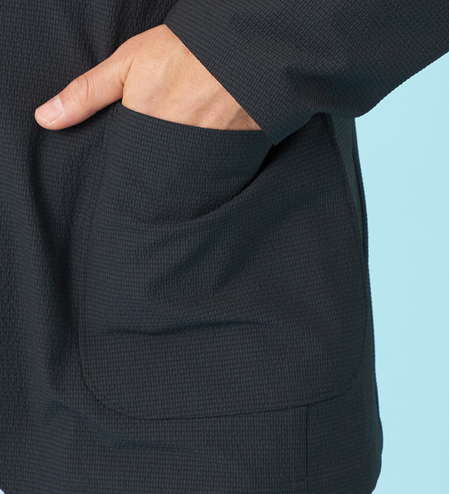 EDWIN(エドウイン)の【予約】デニスラ AIR テーラードジャケット ストレッチ ビジネス 涼しい|ジャケット/アウター/テーラードジャケット/メンズ|チャコールグレー