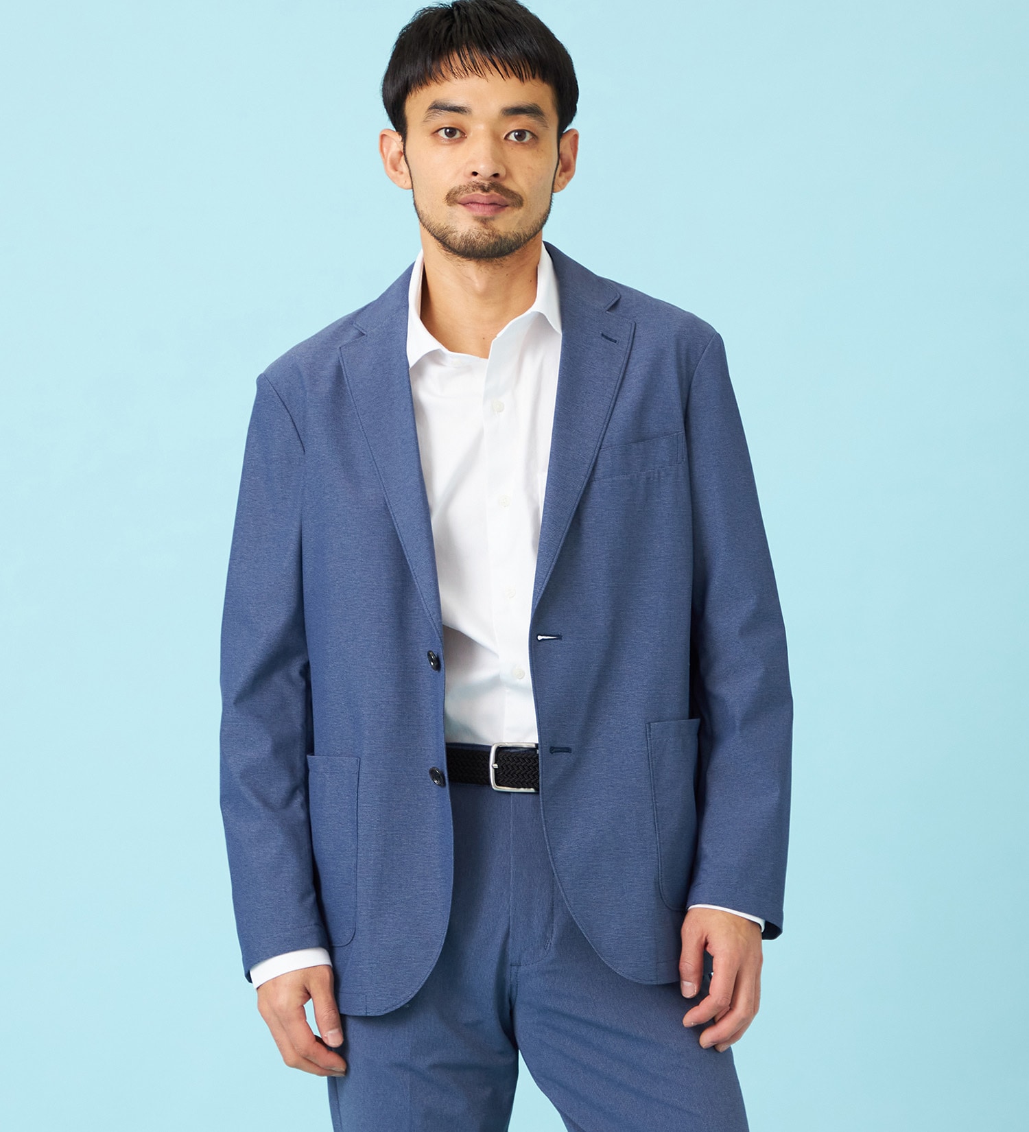 EDWIN(エドウイン)の【予約】デニスラ AIR テーラードジャケット ストレッチ ビジネス 涼しい|ジャケット/アウター/テーラードジャケット/メンズ|ネイビー