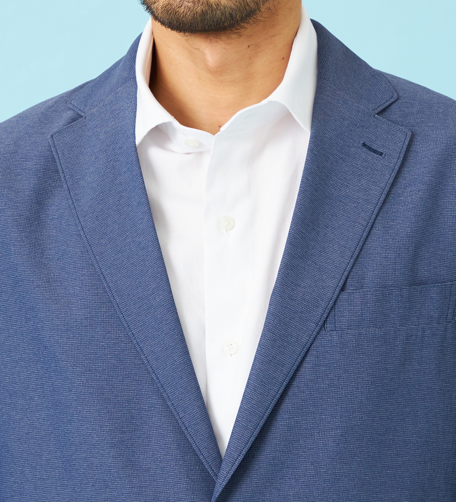 EDWIN(エドウイン)の【予約】デニスラ AIR テーラードジャケット ストレッチ ビジネス 涼しい|ジャケット/アウター/テーラードジャケット/メンズ|ネイビー