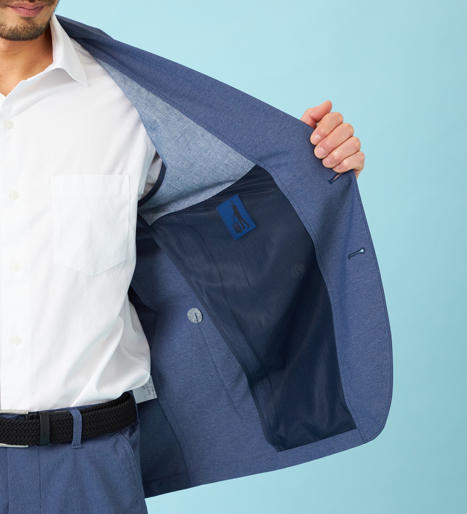 EDWIN(エドウイン)の【予約】デニスラ AIR テーラードジャケット ストレッチ ビジネス 涼しい|ジャケット/アウター/テーラードジャケット/メンズ|ネイビー