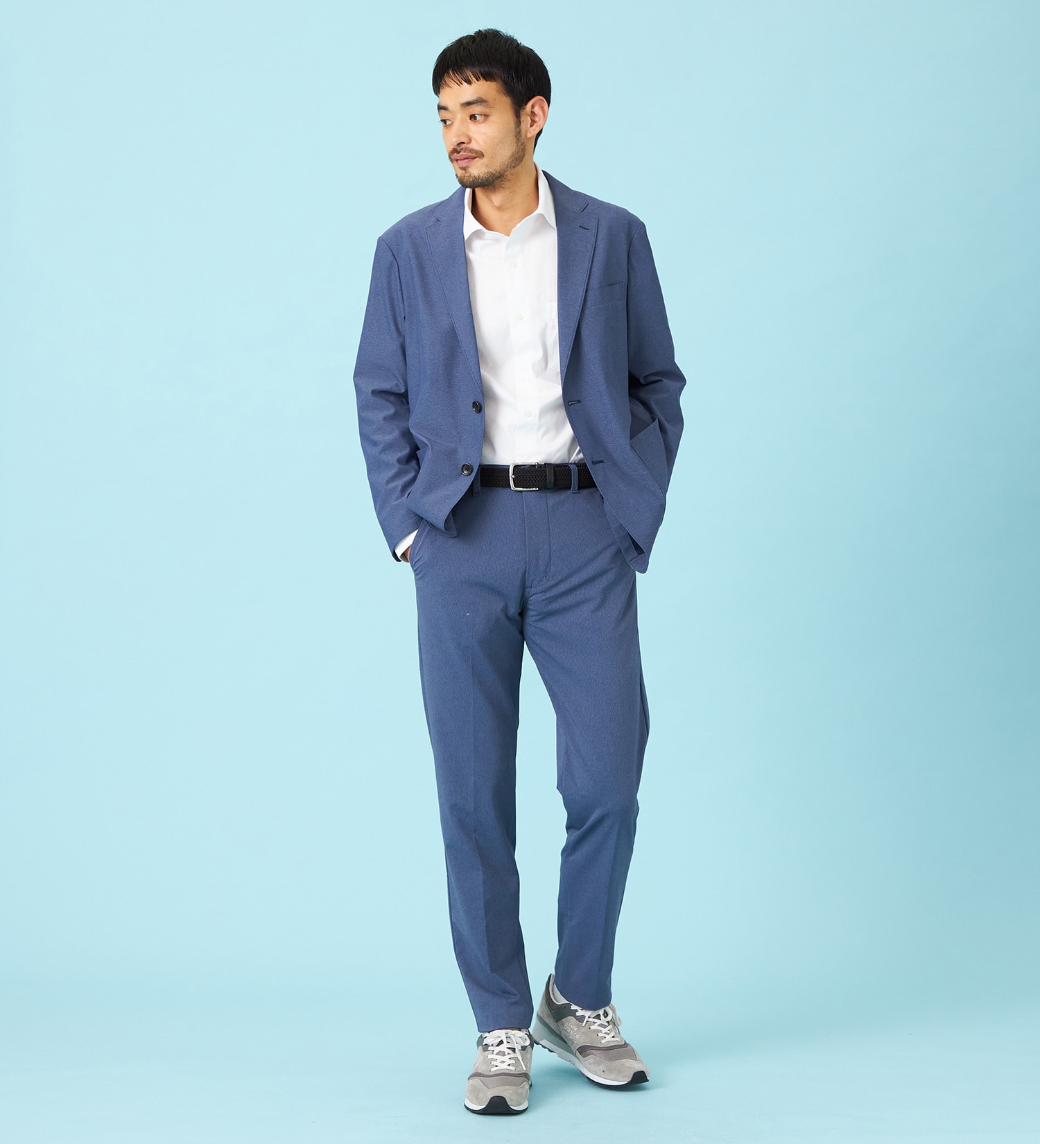 EDWIN(エドウイン)の【予約】デニスラ AIR テーラードジャケット ストレッチ ビジネス 涼しい|ジャケット/アウター/テーラードジャケット/メンズ|ネイビー