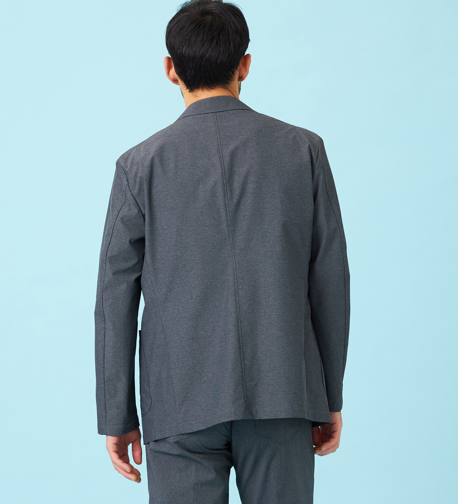 EDWIN(エドウイン)の【予約】デニスラ AIR テーラードジャケット ストレッチ ビジネス 涼しい|ジャケット/アウター/テーラードジャケット/メンズ|グレー