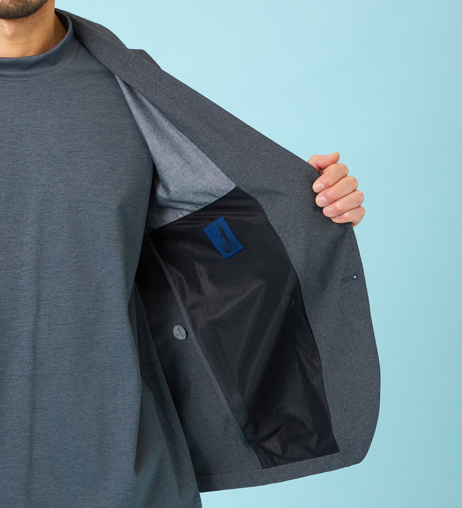 EDWIN(エドウイン)の【予約】デニスラ AIR テーラードジャケット ストレッチ ビジネス 涼しい|ジャケット/アウター/テーラードジャケット/メンズ|グレー