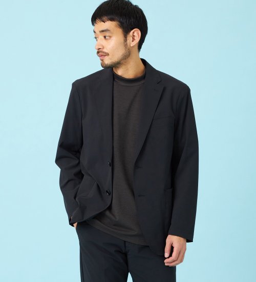 EDWIN(エドウイン)の【予約】デニスラ AIR テーラードジャケット ストレッチ ビジネス 涼しい|ジャケット/アウター/テーラードジャケット/メンズ|ブラック